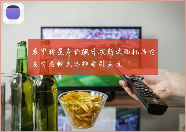 意甲新星身价飙升埃斯波西托马伦麦肯尼帕夫洛维奇引关注
